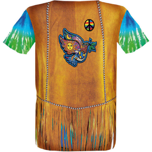 Das Motiv „Hippie“ als Motiv-T-Shirt von Luna Tex