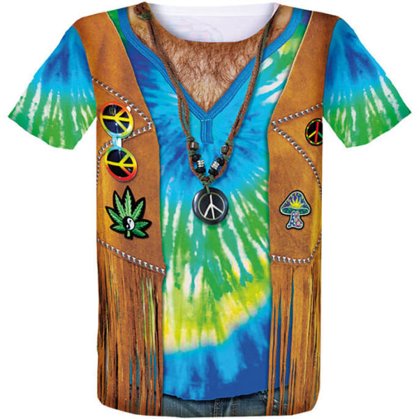 Kostüm-Shirt Motiv Hippie von Luna Tex