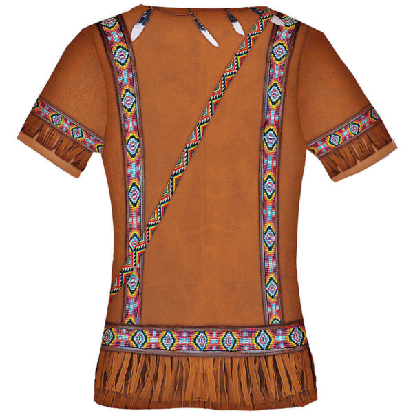 Kindershirt Mädchen mit dem Motiv „Indianer“, Fun Shirt, Kostüm