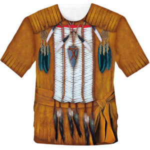 Herrenshirt mit dem Motiv „Indianer“, Fun Shirt, Kostüm