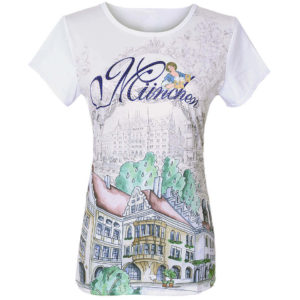 T-Shirt mit Stadtmotiv München, Themen Shirt