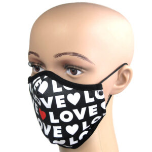 I Love You - Motiv Schutzmaske gegen Infektionsrisiko