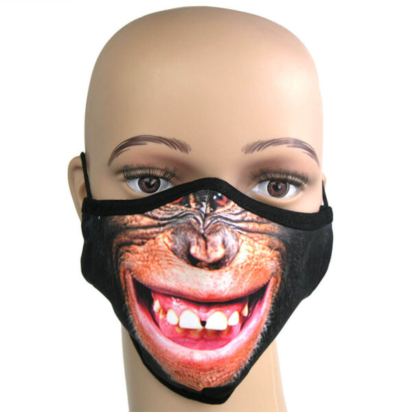 Fotorealistischer Druck auf Corna-Maske Motiv Affe